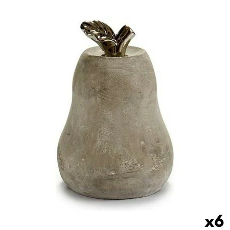 Decorative Figure Grey Cement Pear (15 x 20,5 x 15 cm) (6 Units) by Gift Decor, Ornaments - Ref: S3616173, Price: 19,66 €, Di...