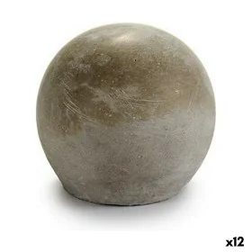 Figurine Décorative Gris Ciment Ballon (10 x 10 x 10 cm) (12 Unités) de Gift Decor, Objets de décoration - Réf : S3616176, Pr...