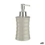 Soap Dispenser Waves Ceramic Grey Metal 12 Units (260 ml) by Berilo, Stands and dispensers - Ref: S3616224, Price: 40,16 €, D...