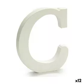 Lettera C Legno Bianco (1,8 x 21 x 17 cm) (12 Unità) di Pincello, Lettere e numeri - Rif: S3616252, Prezzo: 9,52 €, Sconto: %