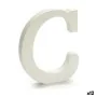 Letter C Wood White (1,8 x 21 x 17 cm) (12 Units) by Pincello, Letters & Numbers - Ref: S3616252, Price: 9,52 €, Discount: %