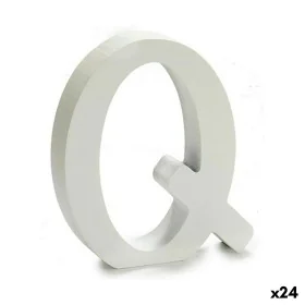 Lettre Q Bois Blanc (2 x 16 x 14,5 cm) (24 Unités) de Pincello, Lettres et chiffres - Réf : S3616255, Prix : 14,62 €, Remise : %