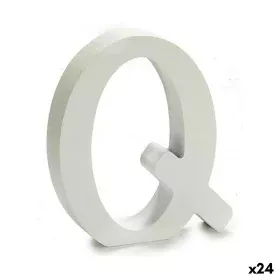 Lettera Q Legno Bianco (2 x 16 x 14,5 cm) (24 Unità) di Pincello, Lettere e numeri - Rif: S3616255, Prezzo: 14,02 €, Sconto: %