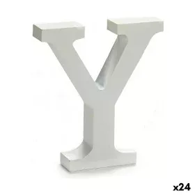 Letter Y Wood White (2 x 16 x 14,5 cm) (24 Units) by Pincello, Letters & Numbers - Ref: S3616256, Price: 14,02 €, Discount: %