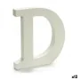 Letter D Wood White (1,8 x 21 x 17 cm) (12 Units) by Pincello, Letters & Numbers - Ref: S3616262, Price: 9,52 €, Discount: %