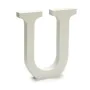 Letter U Wood White (1,8 x 21 x 17 cm) (12 Units) by Pincello, Letters & Numbers - Ref: S3616265, Price: 9,52 €, Discount: %