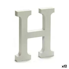 Buchstabe H Holz Weiß (1,8 x 21 x 17 cm) (12 Stück) von Pincello, Buchstaben & Zahlen - Ref: S3616267, Preis: 9,52 €, Rabatt: %