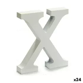 Letter X Wood White (2 x 16 x 14,5 cm) (24 Units) by Pincello, Letters & Numbers - Ref: S3616269, Price: 14,62 €, Discount: %