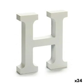 Letter H Wood White (2 x 16 x 14,5 cm) (24 Units) by Pincello, Letters & Numbers - Ref: S3616274, Price: 14,02 €, Discount: %