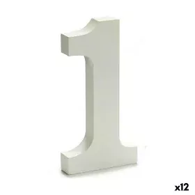 Numeri 1 Legno Bianco (1,8 x 21 x 17 cm) (12 Unità) di Pincello, Lettere e numeri - Rif: S3616279, Prezzo: 9,52 €, Sconto: %