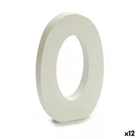 Number Wood White (1,8 x 21 x 17 cm) (12 Units) by Pincello, Letters & Numbers - Ref: S3616281, Price: 10,59 €, Discount: %