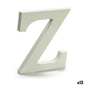 Lettre Z Bois Blanc (1,8 x 21 x 17 cm) (12 Unités) de Pincello, Lettres et chiffres - Réf : S3616285, Prix : 10,59 €, Remise : %