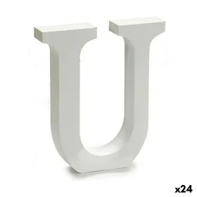 Buchstabe U Holz Weiß (2 x 16 x 14,5 cm) (24 Stück) von Pincello, Buchstaben & Zahlen - Ref: S3616286, Preis: 14,02 €, Rabatt: %