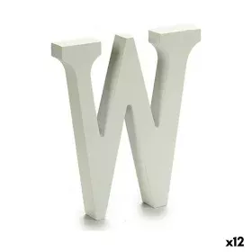 Lettera W Legno Bianco (1,8 x 21 x 17 cm) (12 Unità) di Pincello, Lettere e numeri - Rif: S3616287, Prezzo: 9,52 €, Sconto: %