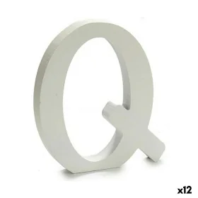 Lettera Q Legno Bianco (1,8 x 21 x 17 cm) (12 Unità) di Pincello, Lettere e numeri - Rif: S3616290, Prezzo: 10,59 €, Sconto: %