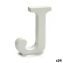 Lettre J (24 Unités) Blanc Bois 2 x 11 cm de Pincello, Lettres et chiffres - Réf : S3616292, Prix : 14,02 €, Remise : %