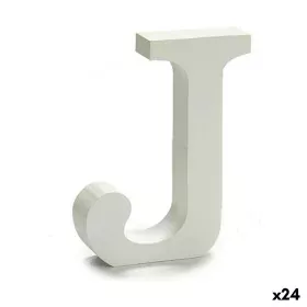 Letter J (24 Units) White Wood 2 x 11 cm by Pincello, Letters & Numbers - Ref: S3616292, Price: 14,02 €, Discount: %