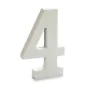 Number 4 Wood White (1,8 x 21 x 17 cm) (12 Units) by Pincello, Letters & Numbers - Ref: S3616294, Price: 9,52 €, Discount: %