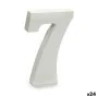 Numéro 7 Bois Blanc (2 x 16 x 14,5 cm) (24 Unités) de Pincello, Lettres et chiffres - Réf : S3616296, Prix : 14,02 €, Remise : %