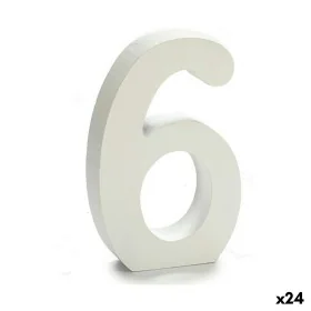 Numeri 6 Legno Bianco (2 x 16 x 14,5 cm) (24 Unità) di Pincello, Lettere e numeri - Rif: S3616300, Prezzo: 14,62 €, Sconto: %