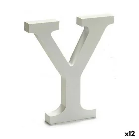 Lettera Y Legno Bianco (1,8 x 21 x 17 cm) (12 Unità) di Pincello, Lettere e numeri - Rif: S3616311, Prezzo: 9,52 €, Sconto: %