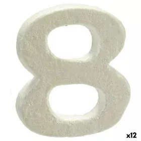 Number Number 8 polystyrene 2 x 15 x 10 cm (12 Units) by Pincello, Wall decorations - Ref: S3616368, Price: 2,48 €, Discount: %