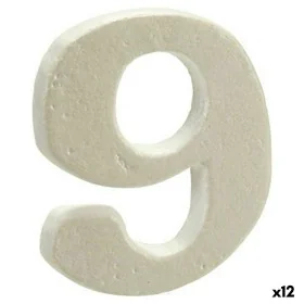 Number Number 9 2 x 15 x 10 cm (12 Units) by Pincello, Wall decorations - Ref: S3616370, Price: 2,48 €, Discount: %