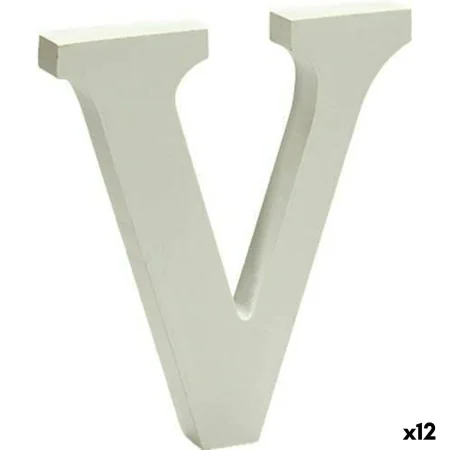 Lettera Lettera V 1 x 15 x 13,5 cm (12 Unità) di Pincello, Decorazione da parete - Rif: S3616377, Prezzo: 2,48 €, Sconto: %