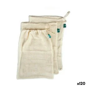 Set de Bolsas Reutilizables para Alimentos Blanco 5 x 48 x 33 cm (120 Unidades) de BigBuy Home, Almacenamiento de alimentos -...