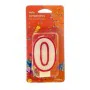 Candle Birthday Number 0 White Red (12 Units) by BigBuy Home, Party items - Ref: S3616626, Price: 3,90 €, Discount: %