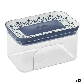 Bote Stefanplast Hermético 10,3 x 8 x 15,5 cm Azul Plástico 700 ml (12 Unidades) de Stefanplast, Boiões e acessórios hermétic...