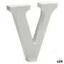 Lettre V 2 x 11 cm Bois Blanc (24 Unités) de Pincello, Lettres et chiffres - Réf : S3616667, Prix : 14,62 €, Remise : %