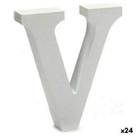 Letra V 2 x 11 cm Madera Blanco (24 Unidades) de Pincello, Letras y números para artesanía - Ref: S3616667, Precio: 14,02 €, ...