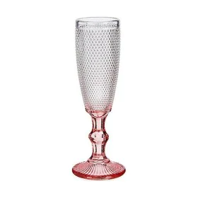 Champagne glass Pink Transparent Glass 6 Units (180 ml) by Vivalto, Champagne flute - Ref: S3616693, Price: 18,82 €, Discount: %