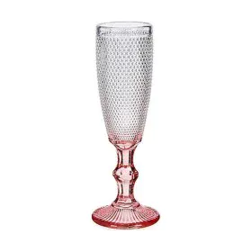 Champagne glass Pink Transparent Glass 6 Units (180 ml) by Vivalto, Champagne flute - Ref: S3616693, Price: 18,07 €, Discount: %