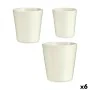 Conjunto de Vasos Branco Argila (6 Unidades) de Ibergarden, Vasos para flores - Ref: S3616776, Preço: 44,65 €, Desconto: %