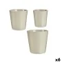 Set de Macetas Gris Arcilla (6 Unidades) de Ibergarden, Macetas para flores - Ref: S3616780, Precio: 43,94 €, Descuento: %