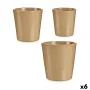 Set of pots Beige Clay (6 Units) by Ibergarden, Flower Pots - Ref: S3616781, Price: 43,94 €, Discount: %