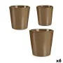 Conjunto de Vasos Taupe Argila (6 Unidades) de Ibergarden, Vasos para flores - Ref: S3616782, Preço: 44,65 €, Desconto: %