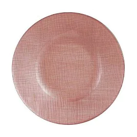 Flat plate Pink Glass 6 Units (21 x 2 x 21 cm) by Vivalto, Plates and dishes - Ref: S3616901, Price: 14,58 €, Discount: %