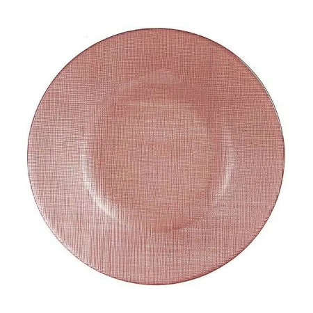 Prato de Jantar Cor de Rosa Vidro 21 x 2 x 21 cm (6 Unidades) de Vivalto, Pratos e fontes - Ref: S3616901, Preço: 14,58 €, De...