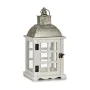 Lanterne Argenté Métal Bois Blanc (14 x 39,3 x 20 cm) (6 Unités) de Gift Decor, Bougeoirs et chandeliers - Réf : S3616937, Pr...