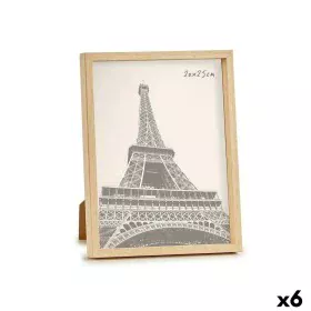 Photo frame Brown Plastic (21,7 x 2 x 26,7 cm) (6 Units) by Gift Decor, Table and wall frames - Ref: S3617057, Price: 18,68 €...