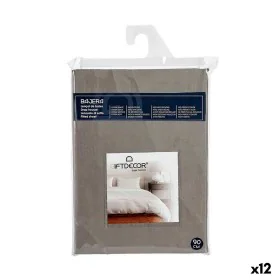 Fitted sheet 90 cm Anthracite (12 Units) by Gift Decor, Sheets and pillowcases - Ref: S3617157, Price: 55,42 €, Discount: %