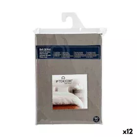 Fitted sheet 90 cm Anthracite (12 Units) by Gift Decor, Sheets and pillowcases - Ref: S3617157, Price: 55,42 €, Discount: %