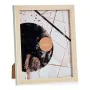 Marco de Fotos Madera Marrón Blanco Plástico Vidrio (22,6 x 2 x 27,6 cm) (6 Unidades) de Gift Decor, Marcos de pared y mesa -...