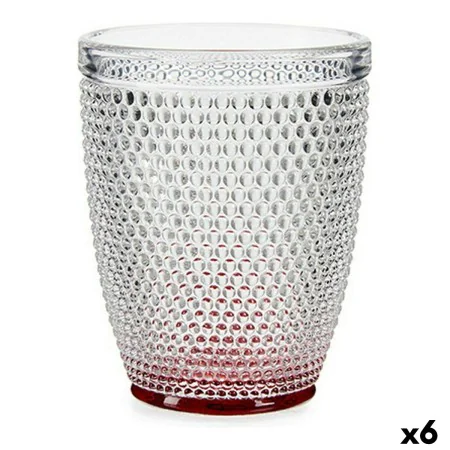 Glass Red Points Transparent Glass 300 ml (6 Units) by Vivalto, Tumblers - Ref: S3617419, Price: 12,26 €, Discount: %