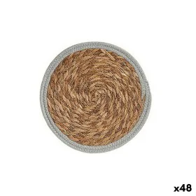 Individuais Ø 30 cm Natural Cinzento Fibra natural (48 Unidades) de Gift Decor, Toalhas de mesa individuais - Ref: S3617467, ...