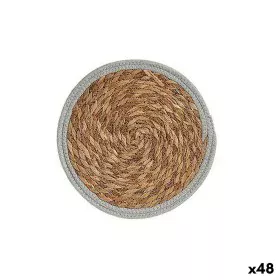 Individuais Ø 30 cm Natural Cinzento Fibra natural (48 Unidades) de Gift Decor, Toalhas de mesa individuais - Ref: S3617467, ...