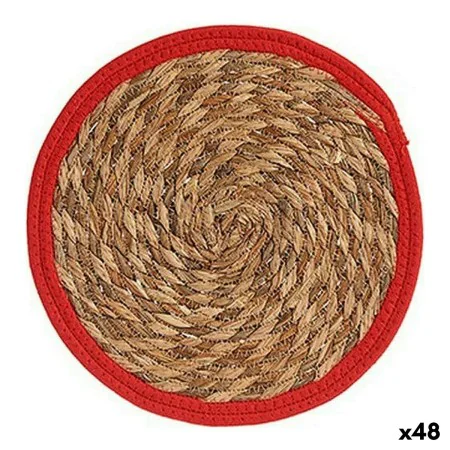 Table Mat Natural Red Natural Fibre (30 x 1 x 30 cm) (48 Units) by Gift Decor, Place Mats - Ref: S3617468, Price: 123,76 €, D...